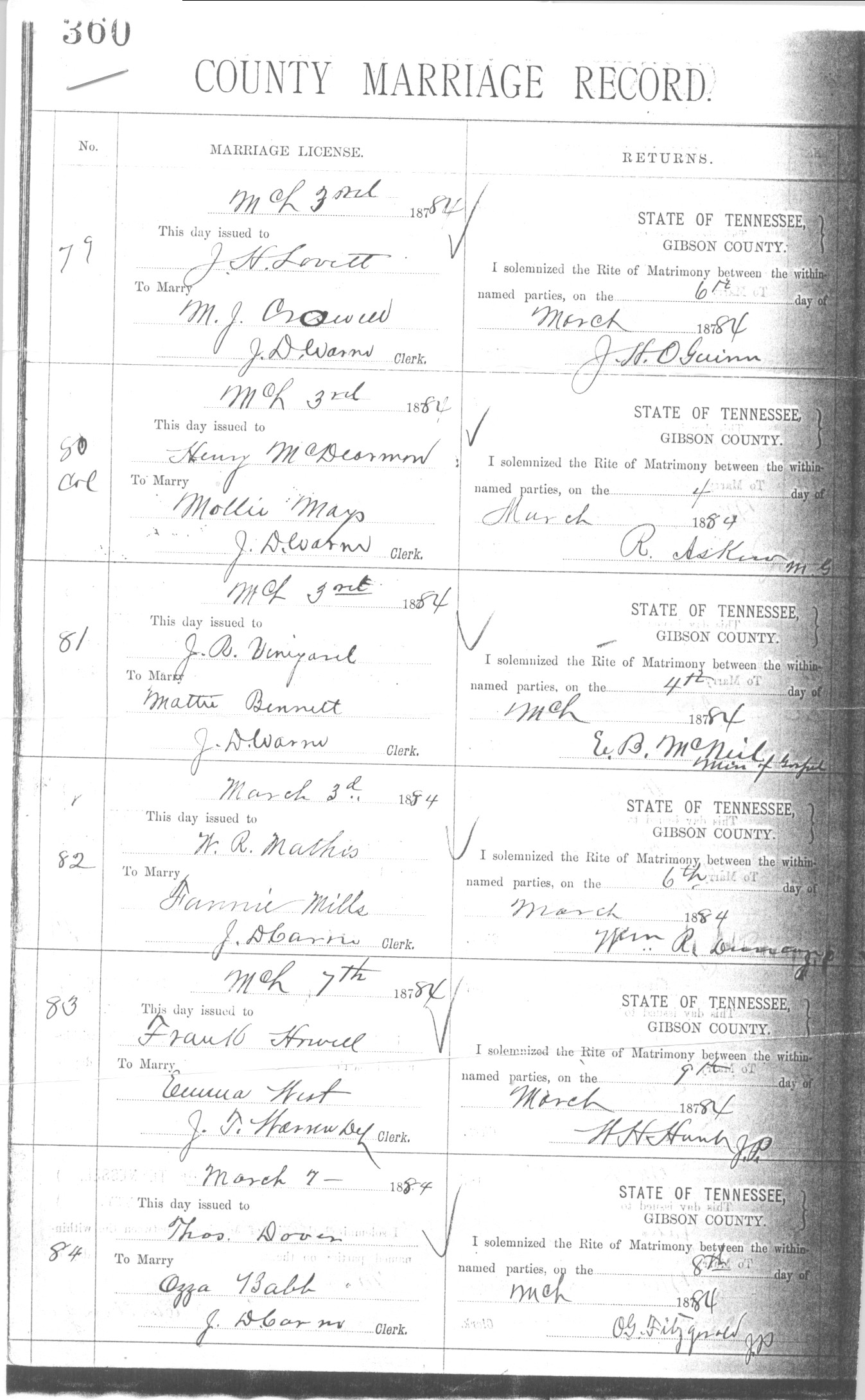 Howell, Franklin Sources